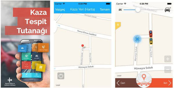 Mobil Kaza Tespit Tutanağı